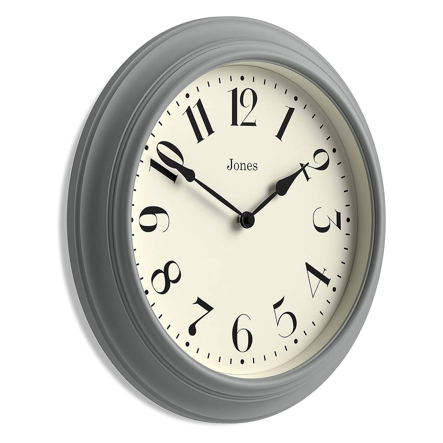 Vintage Style Classic Wall Clock (40 cm) - Grey