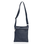 Embossed Stylish Walkers Handbag - Blue