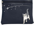Embossed Stylish Walkers Handbag - Blue
