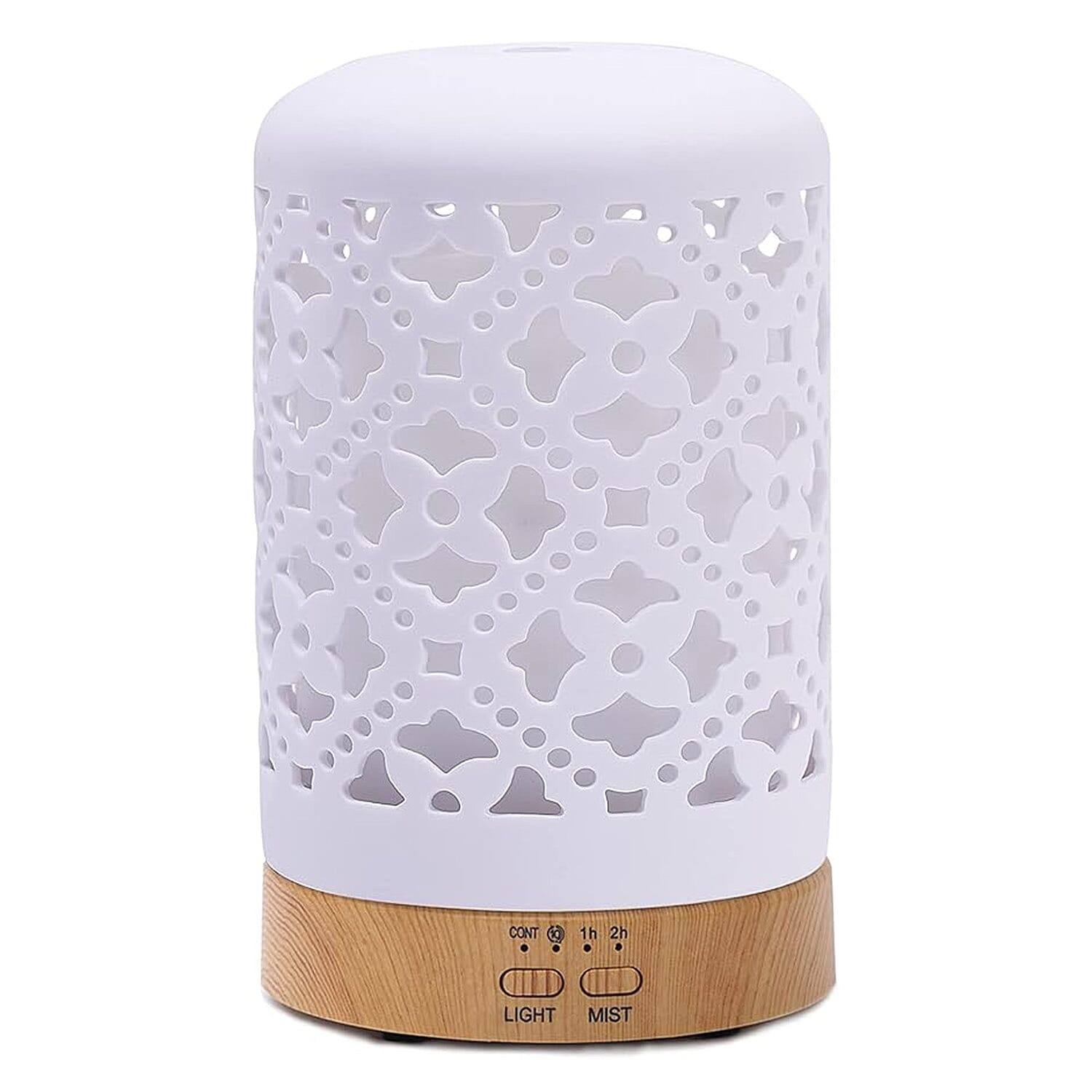 Brand New Launch - Porcelain Aroma Diffuser with Multi Coloured Lights and Timer - White