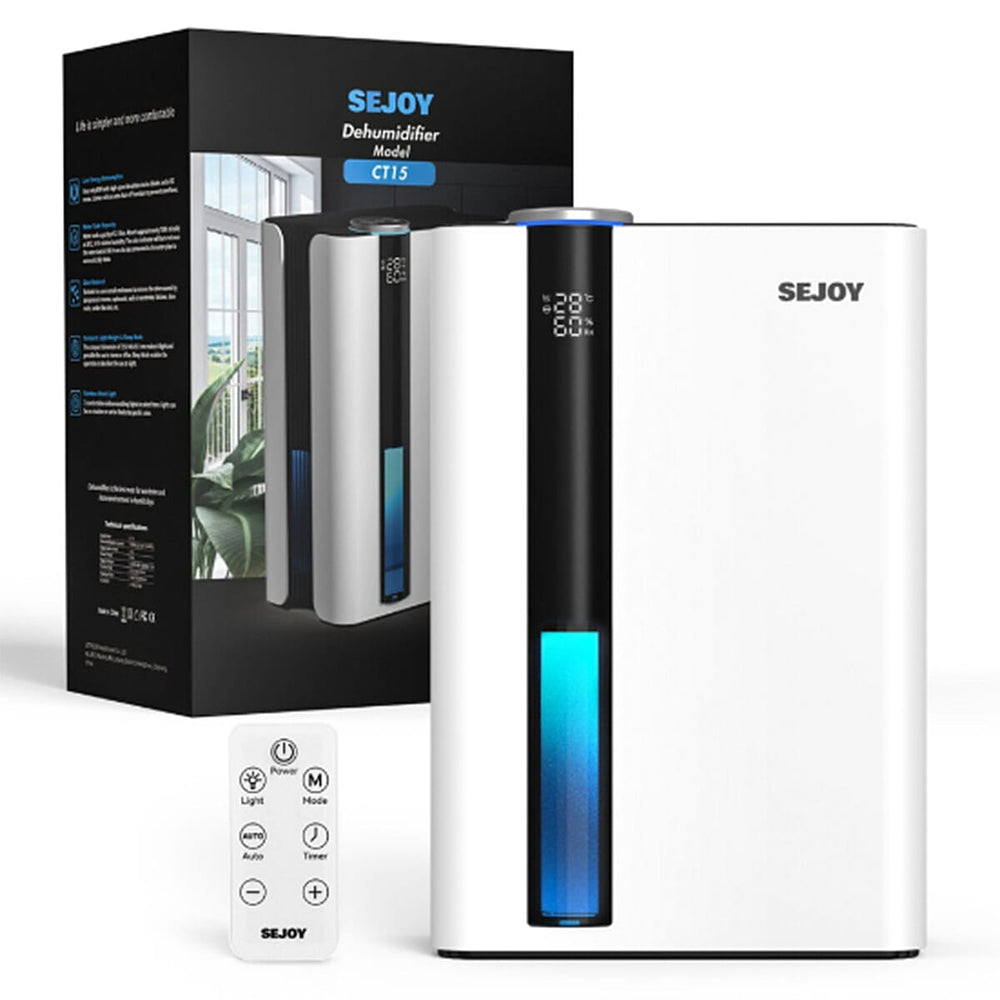 SEJOY Electric Dehumidifier with Remote (2.5L) - White