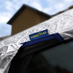 Goodyear Quilted Windscreen Cover with Mirrorcover - Magnets - Grey