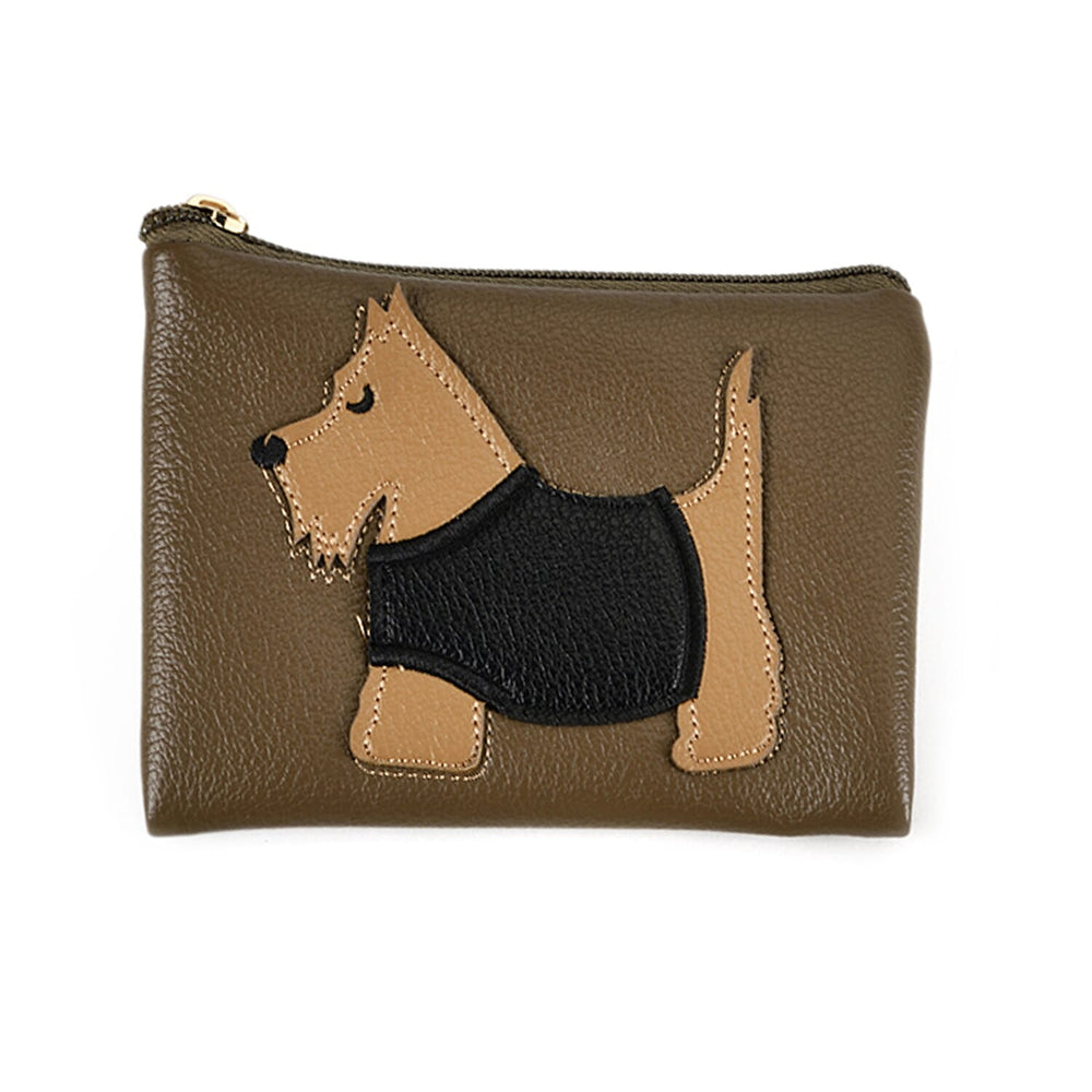 Embossed Faux Leather Wallet - Brown
