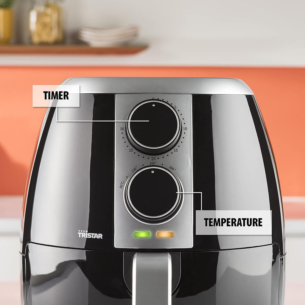 Slim and Compact Easy to Use Air Fryer (3.5L) - Black