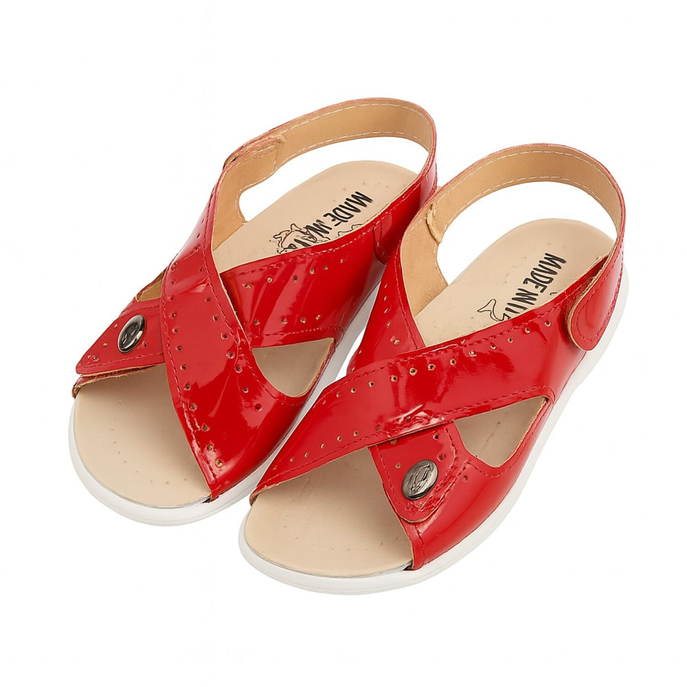 Designer Inspired Antiscivolo Premium Ladies Italian Cross-Strap Sandals - (Size 7)