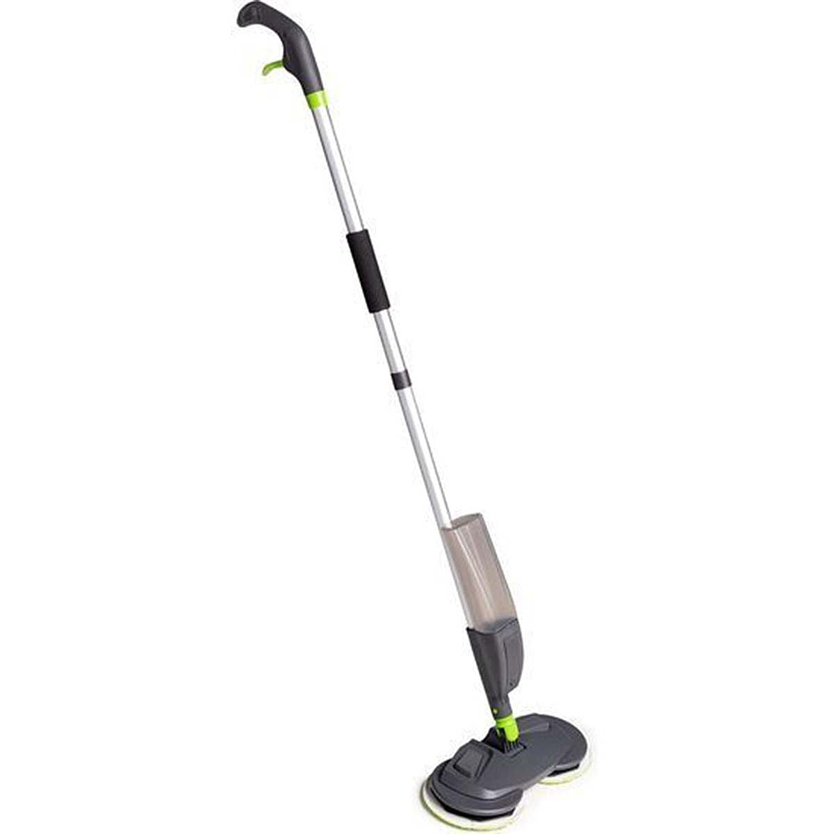 Shine Rotating Mop With Spray - Grey
