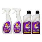 Purple Power Cleaning Solution Collection - inc. Concentrate Solution - Pre Labelled Trigger Bottles - 4x500ml