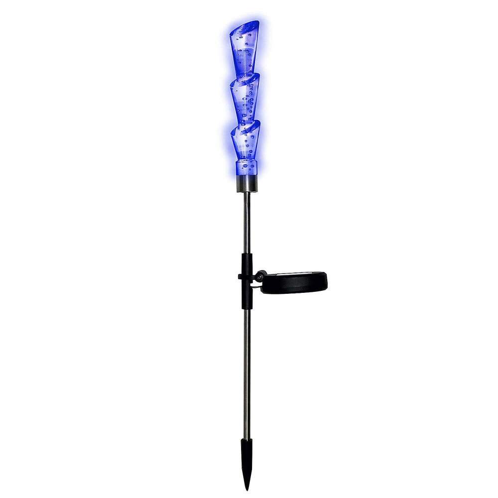 LED Solar Torch with RGB - Blue