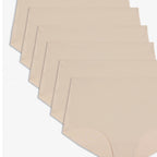 Pack Of 6 Seamless Ice Feel Knickers For Women (Size XXL) - Beige
