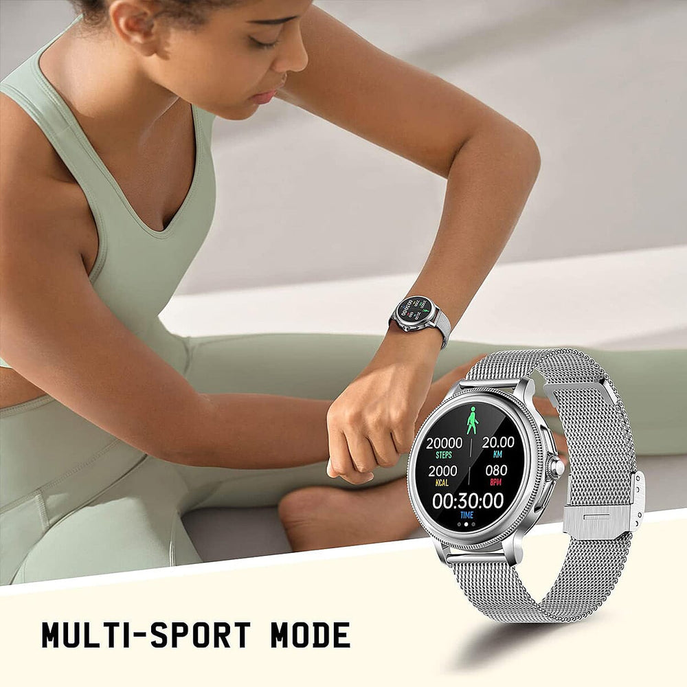 Ladies Stainless Steel Smart Watch - Silver