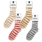 Ultrasoft and Super Cozy Ladies Stripe Socks - Multi Colour