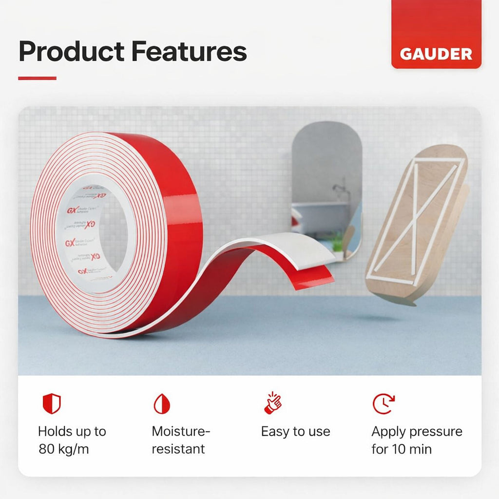 Muilti Use Gauder Mounting Foam Double SideTape (10m)
