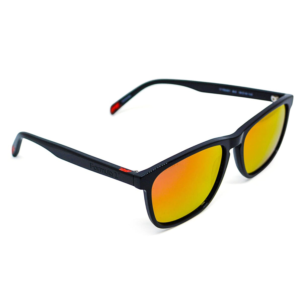 F1 Official Eyewear Sunglasses Trackside Collection - Orange Tint Black Frame