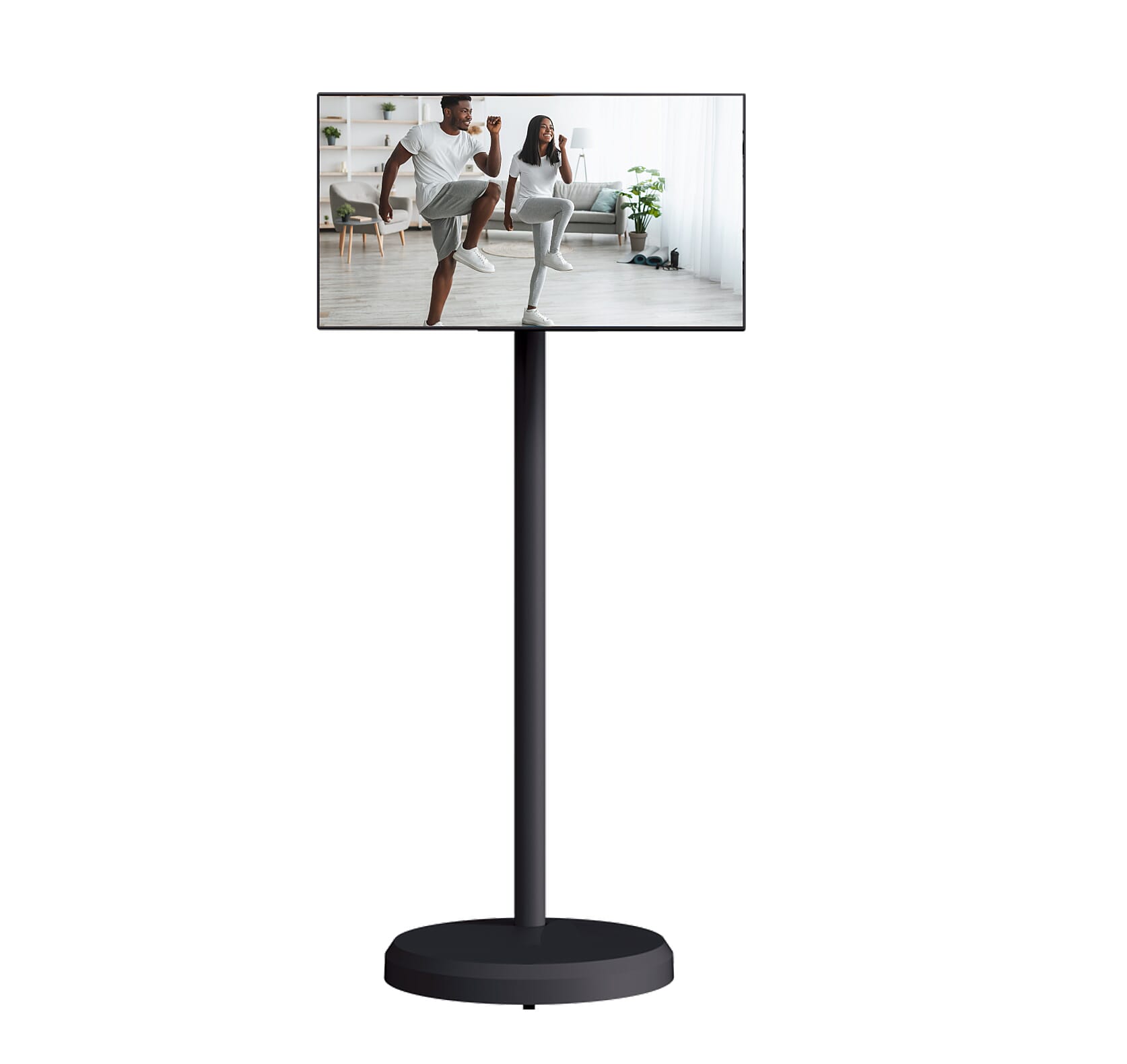 21.5-Inch Smart Screen, 64GB Memory, Android 15 with Remote Control - Black