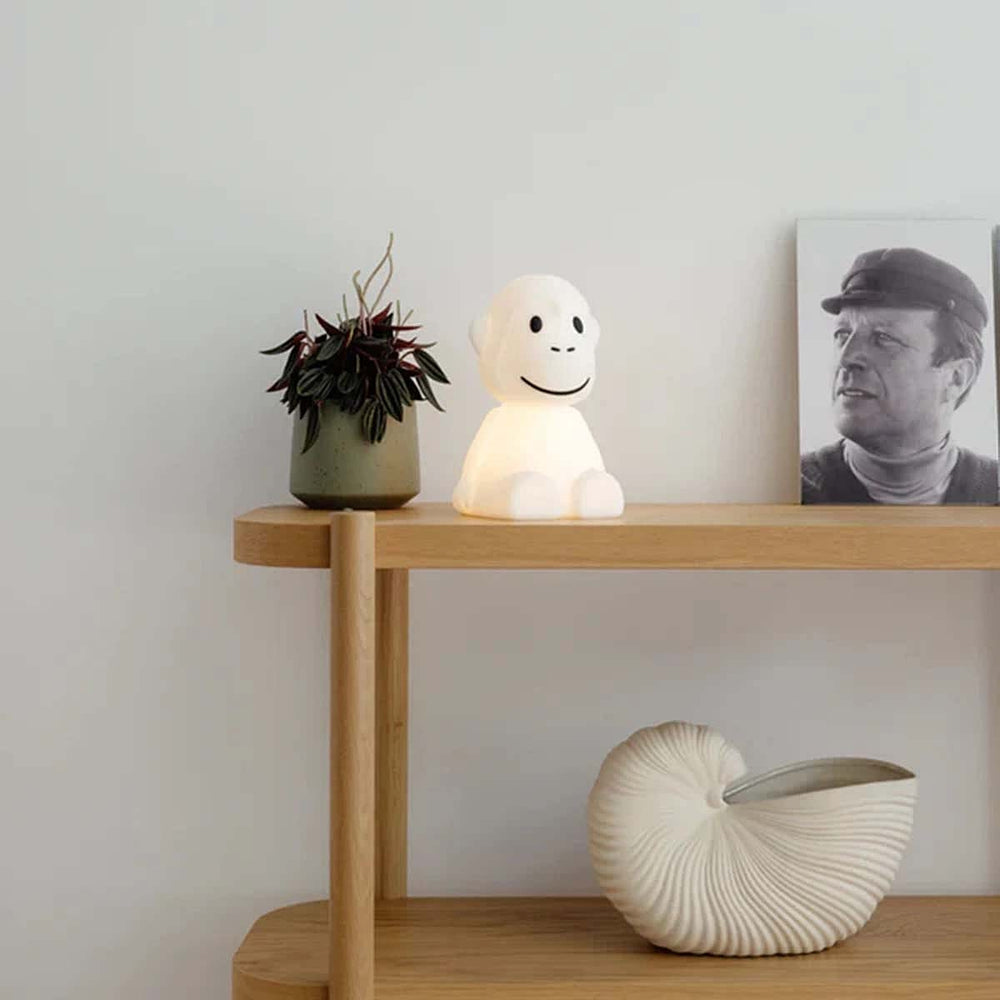 Mr Maria Monkey Lamp - Soft White Silicone Nightlight (23cm)