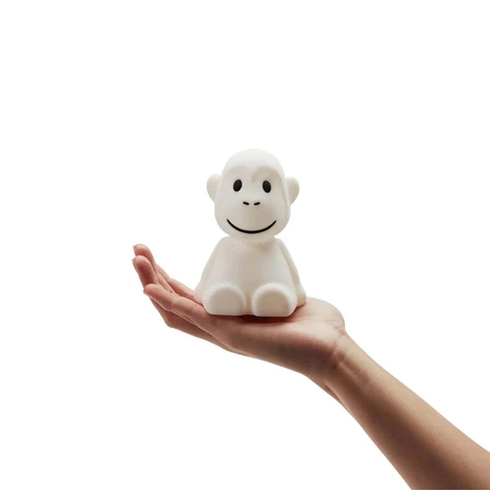 Mr Maria Monkey Lamp - Soft White Silicone Nightlight (15cm)