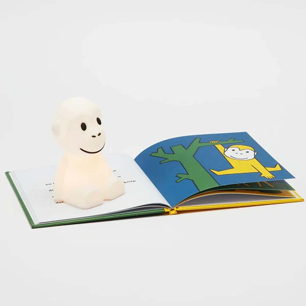 Mr Maria Monkey Lamp - Soft White Silicone Nightlight (15cm)