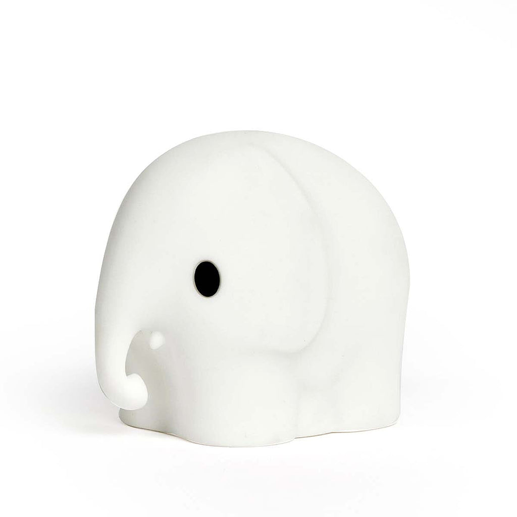 Mr Maria Elephant Lamp - Soft White Silicone Nightlight (15cm)
