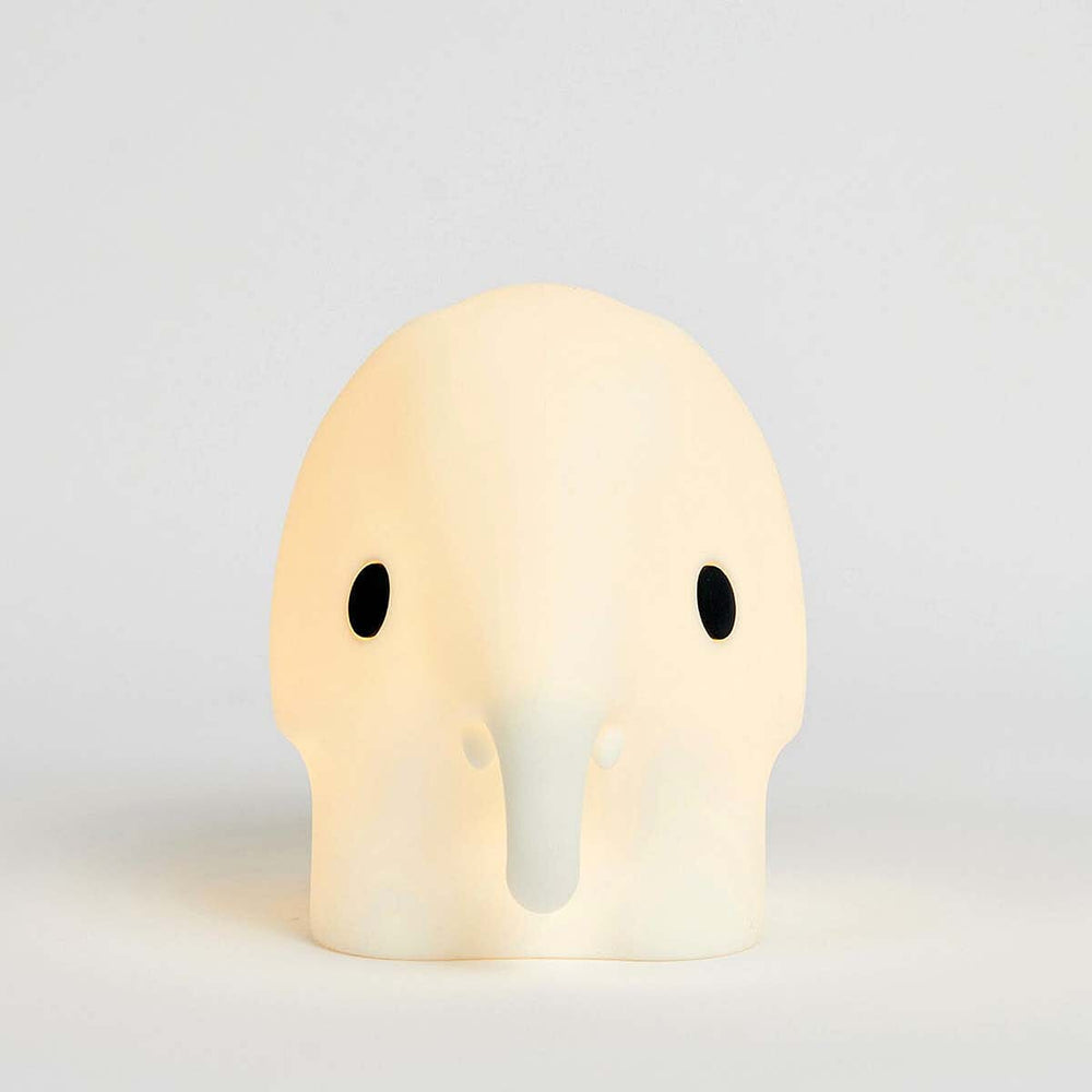 Mr Maria Elephant Lamp - Soft White Silicone Nightlight (23cm)
