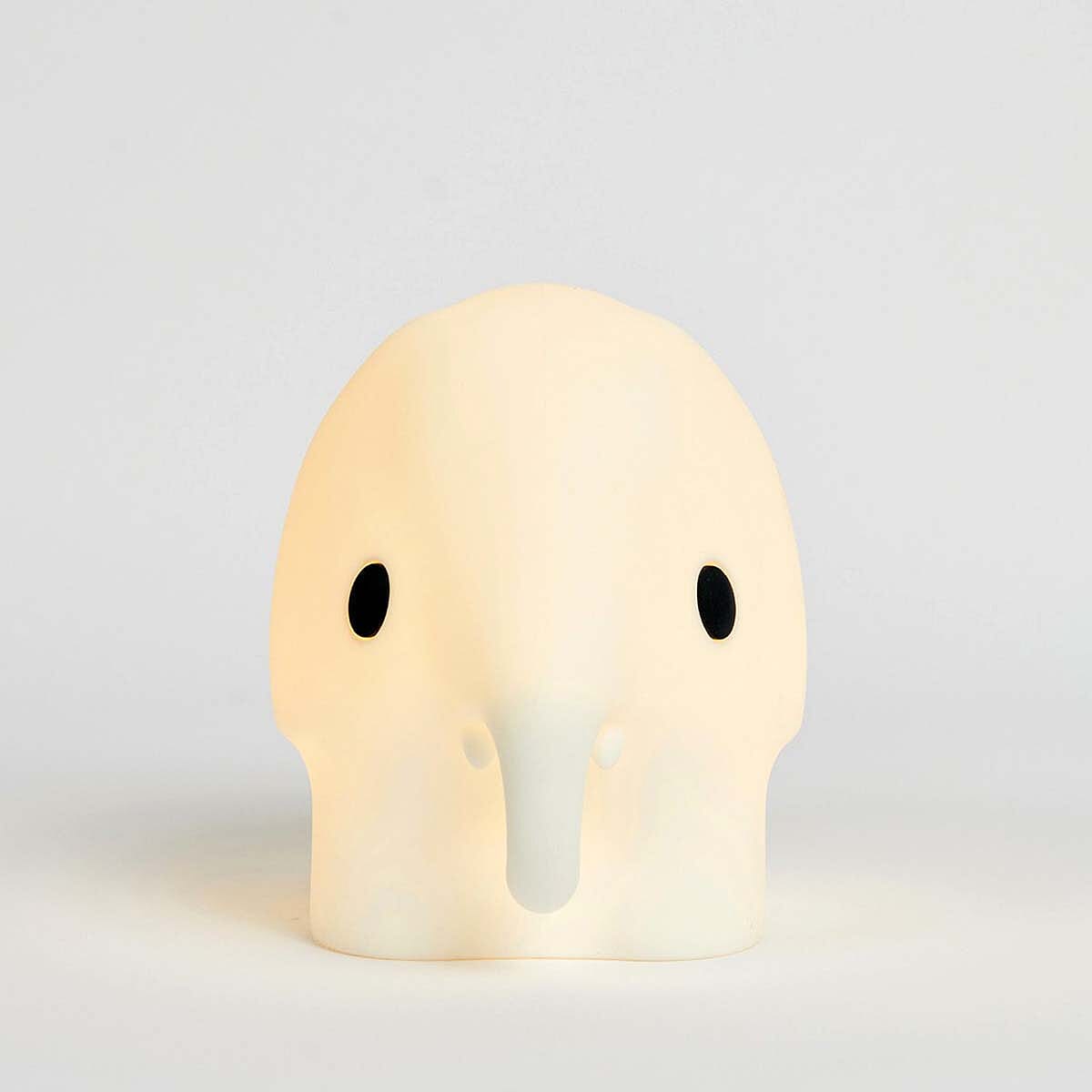 Mr Maria Elephant Lamp - Soft White Silicone Nightlight (23cm)