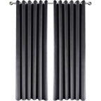 THE PREMIUM CLOSEOUT - Crushed Velvet Eyelet Header Lined  Curtains (229x168 cm) - Xanadu
