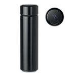 Smart Vacuum Flask with Temp Display (450ml) - Black