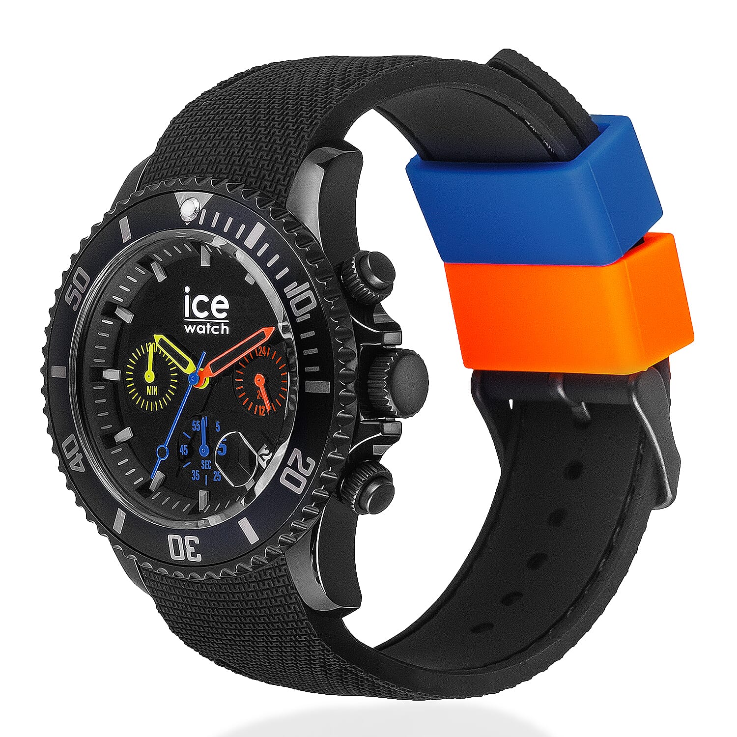 Ice Watch - Ice Chrono Trilogy Watch Black Chronograph Watch with 10ATM Water Resistancy