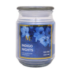 Indigo Nights Scented Candle Jar (18oz) - Blue