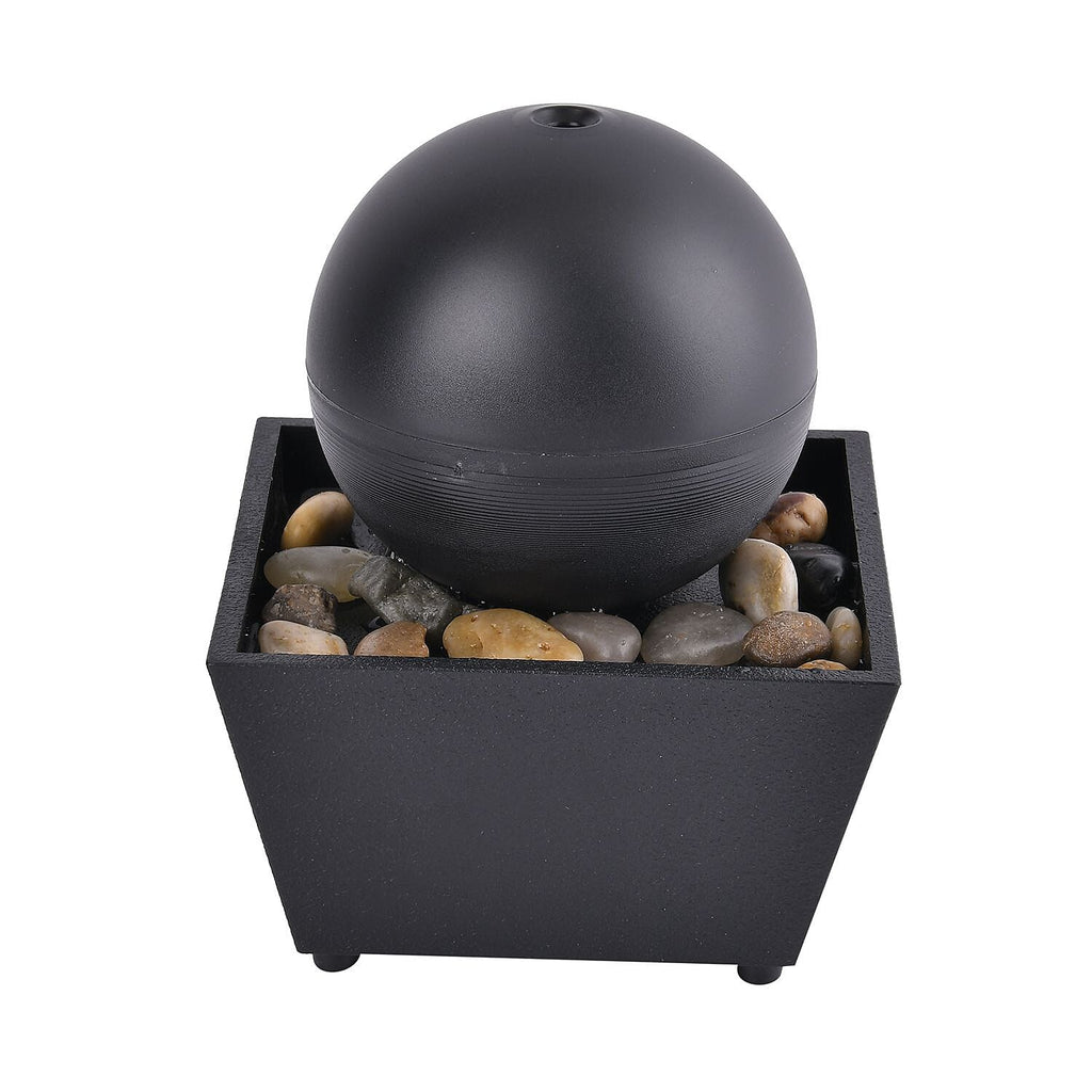 Round Ball Shape Mini Indoor Fountain with LED Light