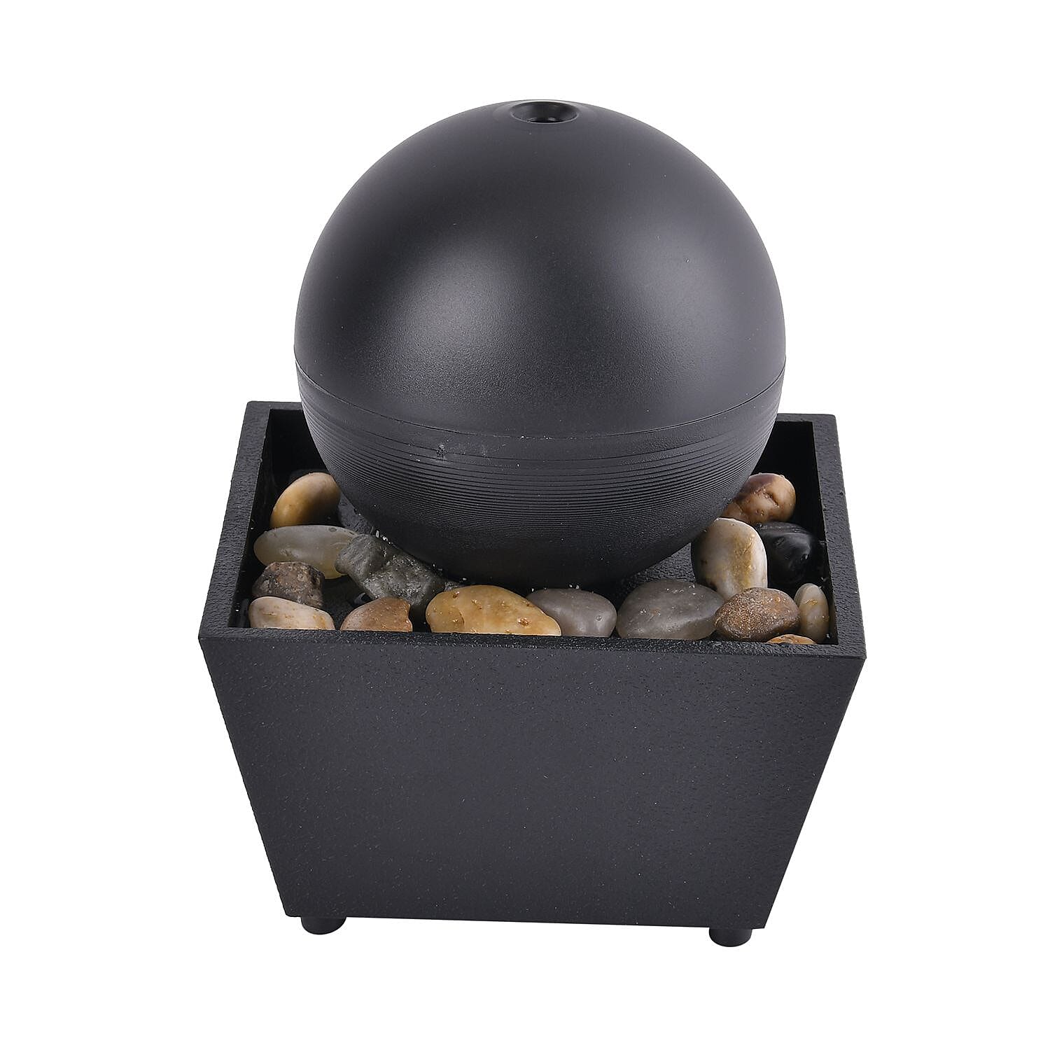 Round Ball Shape Mini Indoor Fountain with LED Light