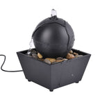 Round Ball Shape Mini Indoor Fountain with LED Light