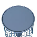 Outdoor Bistro Garden Set in Metal, Chairs and Table (Size 56x53x85 cm) - Aqua