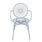 Outdoor Bistro Garden Set in Metal, Chairs and Table (Size 56x53x85 cm) - Aqua