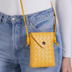Woven Crossbody Bag - Yellow