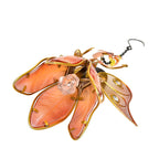 Iron Art Fairy Solar Outdoor Light Decoration (300mAh Battery) - Orange