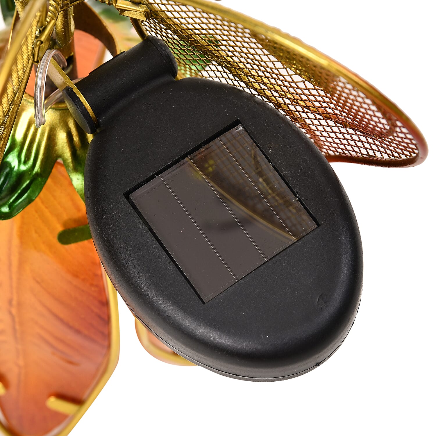 Iron Art Fairy Solar Outdoor Light Decoration (300mAh Battery) - Orange