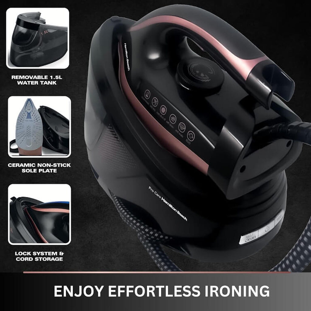 Liquidation Deal - Hamilton Beach Procare Steam Generator Iron (3100 W) - Black