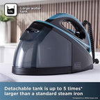 Black & Decker 2800W Steam Station with 1.5L Detachable Water Tank - Black