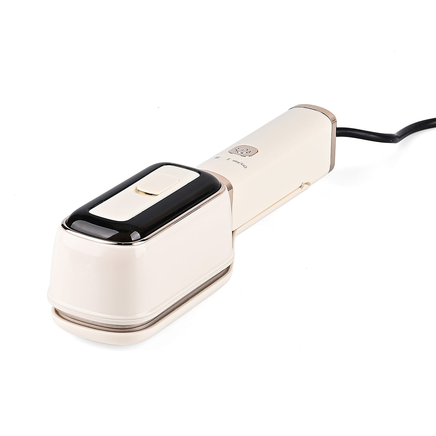 LIVMORE Handheld Garment Steamer (1000W) - 180Degree Rotatable Panel for Vertical & Flat Ironing - 60ML Transparent Water Tank - Beige