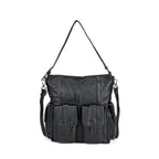The Sumptuous Collection - Genuine Leather Crossbody Bag  - Black