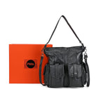 The Sumptuous Collection - Genuine Leather Crossbody Bag  - Black