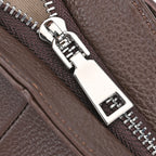 The Sumptuous Collection - Genuine Leather Crossbody Bag  - Coffee