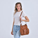 The Sumptuous Collection - Genuine Leather Crossbody Bag  - Brown