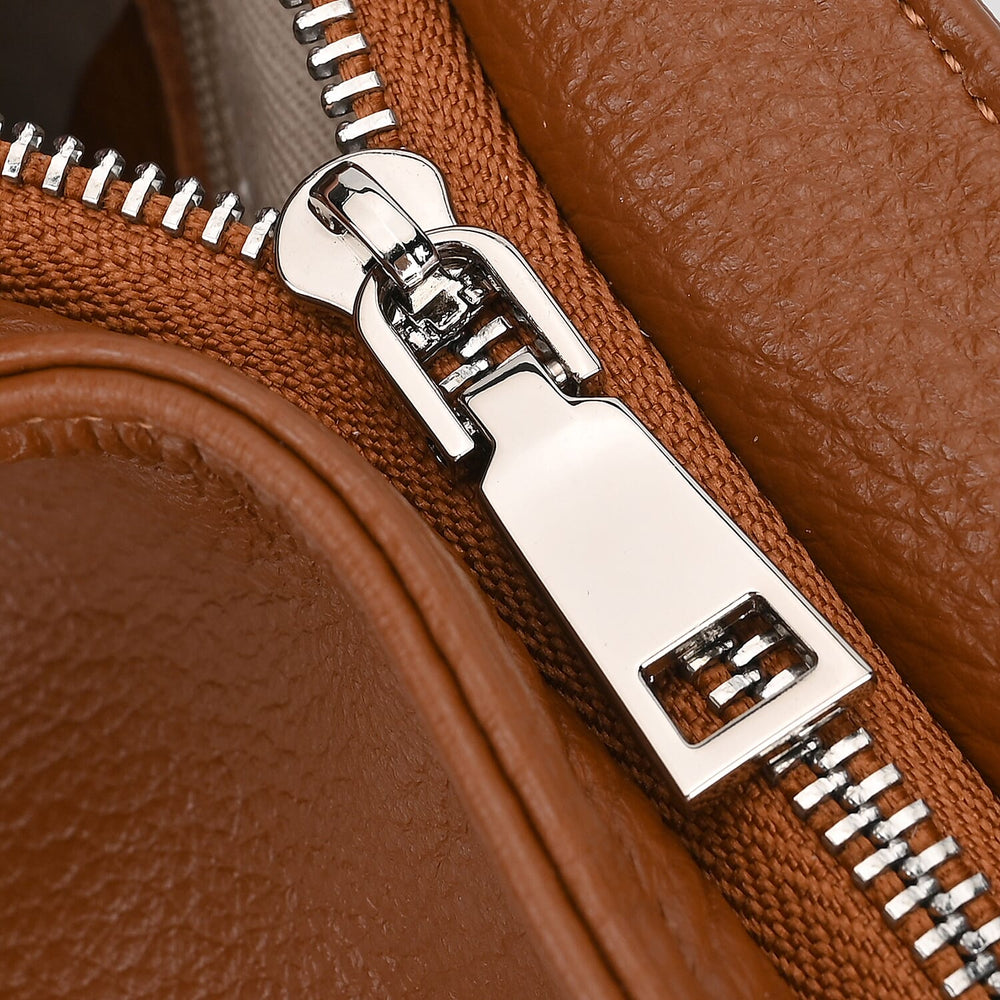 The Sumptuous Collection - Genuine Leather Crossbody Bag  - Brown