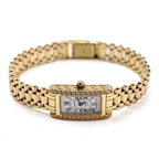 JCK Vegas 2024 - 9K Yellow Gold Swiss Movt. Watch with Sapphire Glass Gold Wt. 25.66 Gms - Rectangle