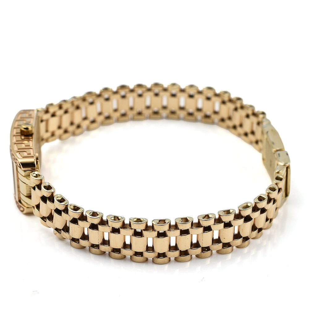 JCK Vegas 2024 - 9K Yellow Gold Swiss Movt. Watch with Sapphire Glass Gold Wt. 25.66 Gms - Rectangle