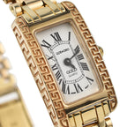 JCK Vegas 2024 - 9K Yellow Gold Swiss Movt. Watch with Sapphire Glass Gold Wt. 25.66 Gms - Rectangle