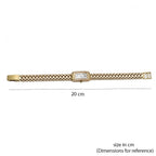 JCK Vegas 2024 - 9K Yellow Gold Swiss Movt. Watch with Sapphire Glass Gold Wt. 25.66 Gms - Rectangle