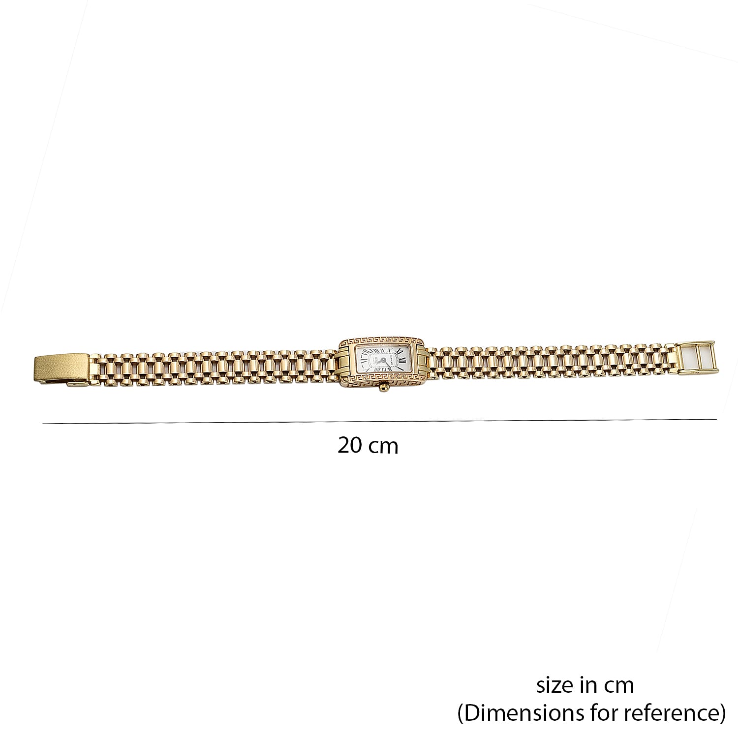 JCK Vegas 2024 - 9K Yellow Gold Swiss Movt. Watch with Sapphire Glass Gold Wt. 25.66 Gms - Rectangle
