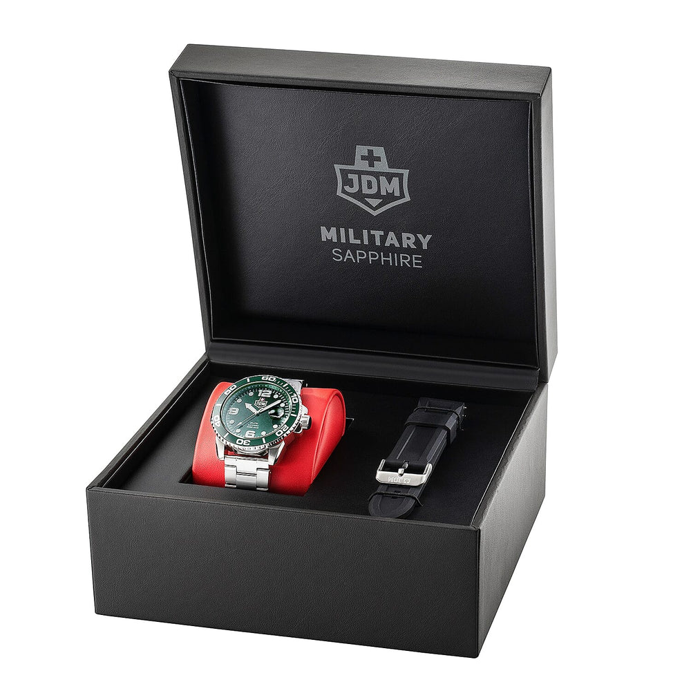 JDM Military Swiss Mens Watch in Stainless Steel